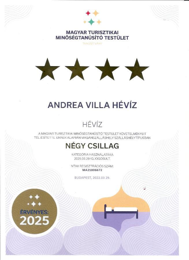 Andrea Villa Heviz II Balaton Exteriör bild